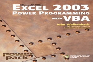 Book cover of Excel 2003 Power Programming with VBA by john walkenbach Book cover of Excel 2003 Power Programming with VBA by john walkenbach